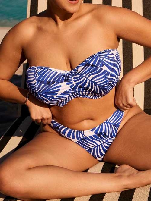 Elomi Schwimmen Blue Palm Beach twilight bikini slip