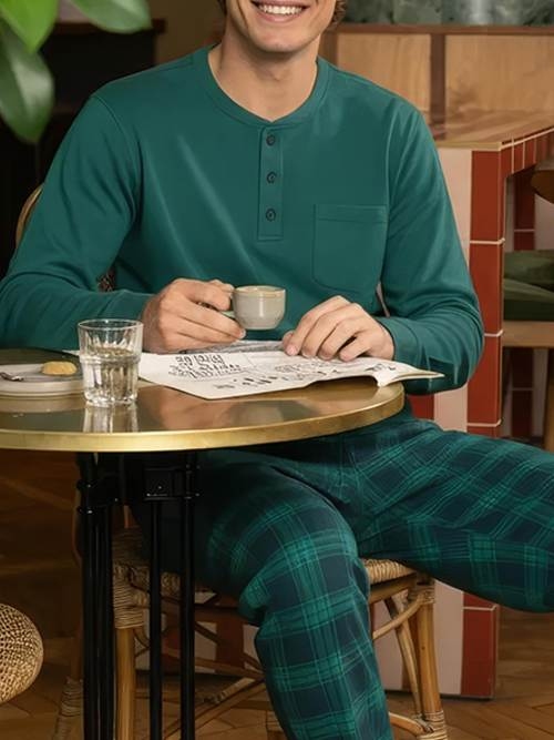 Charlie Choe Männer grün pyjama