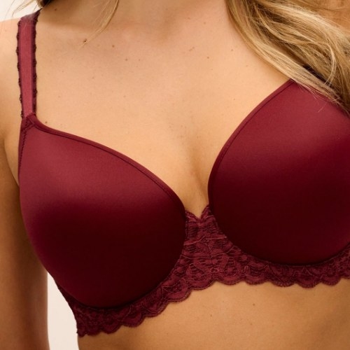 Wacoal Dessous B-smooth weinrot vorgeformter bh