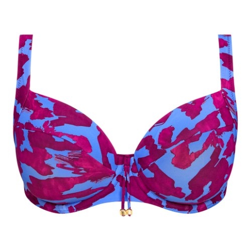 Fantasie schwimmen Merissa burgundy print gemoldefer bikini bh