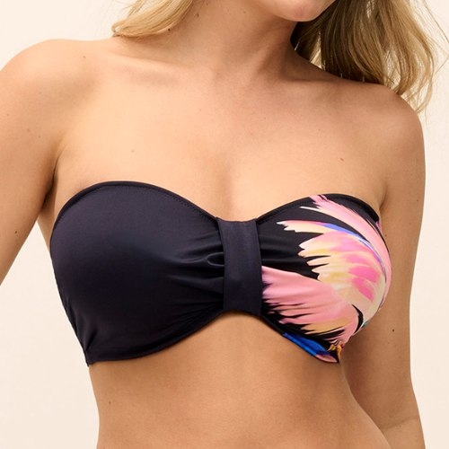 Fantasie schwimmen Waikiki Beach electric black gemoldefer bikini bh