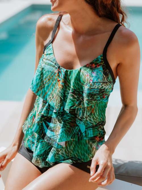 Mila Peacock grün/print set