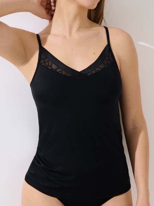Lisca Opal schwarz spaghetti top