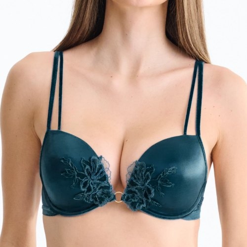 Lisca Velvet Luxe blau push up bh
