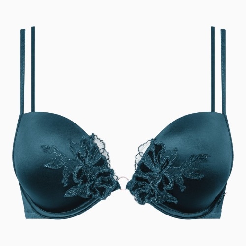Lisca Velvet Luxe blau push up bh