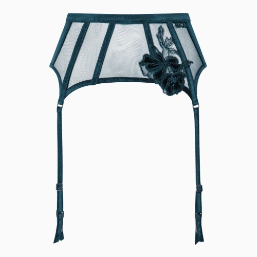 Lisca Velvet Luxe blau strumpfhalter