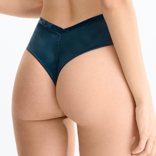 Lisca Velvet Luxe blau brasilianischer slip