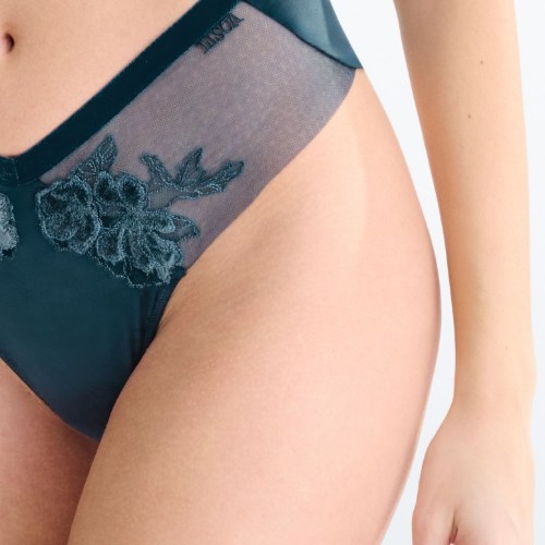 Lisca Velvet Luxe blau brasilianischer slip