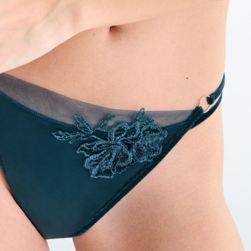 Lisca Velvet Luxe blau string