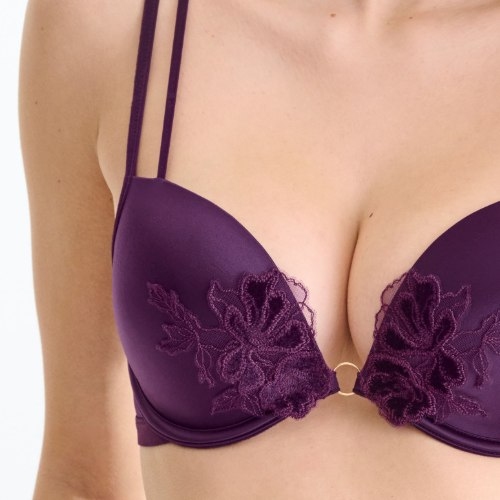 Lisca Velvet Luxe violett push up bh