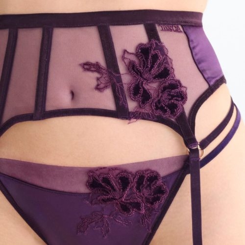 Lisca Velvet Luxe violett strumpfhalter