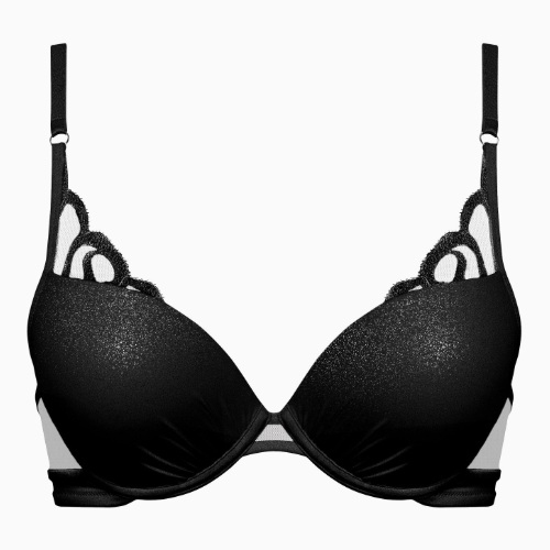 Lisca Shiny Secret schwarz push up bh