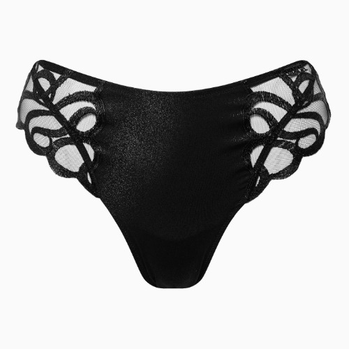 Lisca Shiny Secret schwarz slip