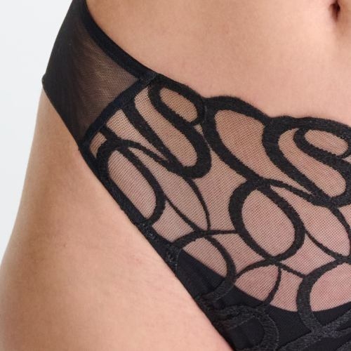 Lisca Shiny Secret schwarz slip