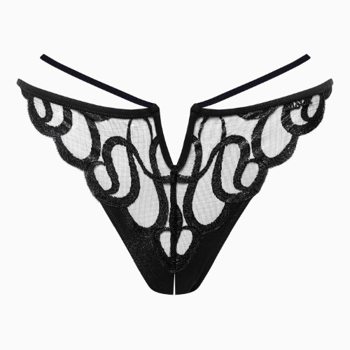 Lisca Shiny Secret schwarz string