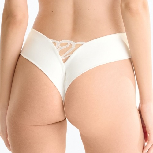 Lisca Shiny Secret gebrochenes weiß brasilianischer slip