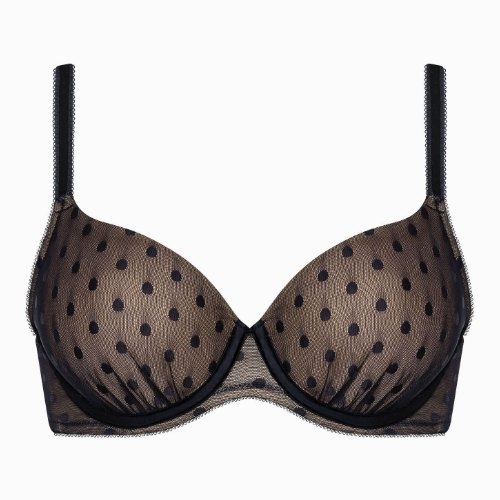 Lisca Retro Dots schwarz vorgeformter bh
