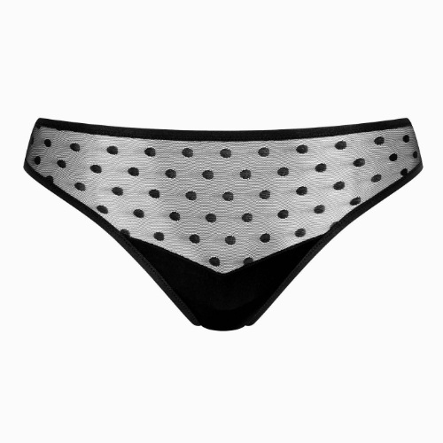 Lisca Retro Dots schwarz slip