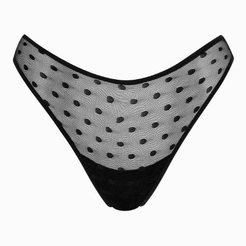 Lisca Retro Dots schwarz string