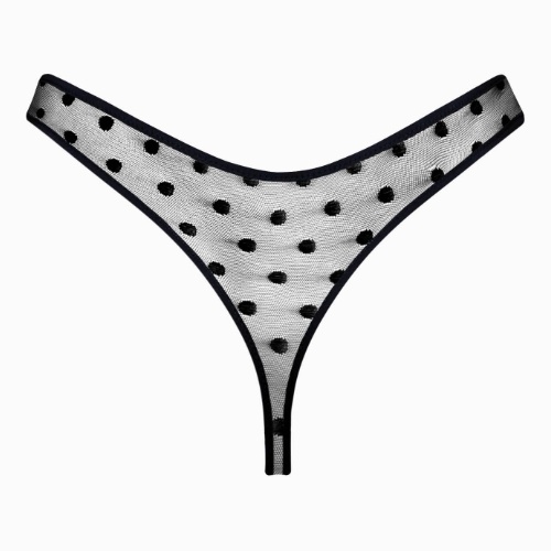 Lisca Retro Dots schwarz string