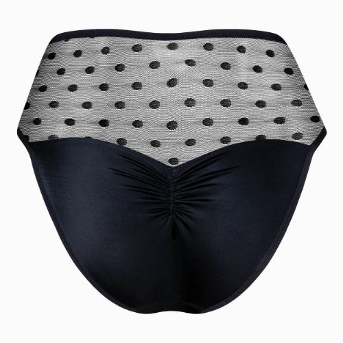 Lisca Retro Dots schwarz hoher slip
