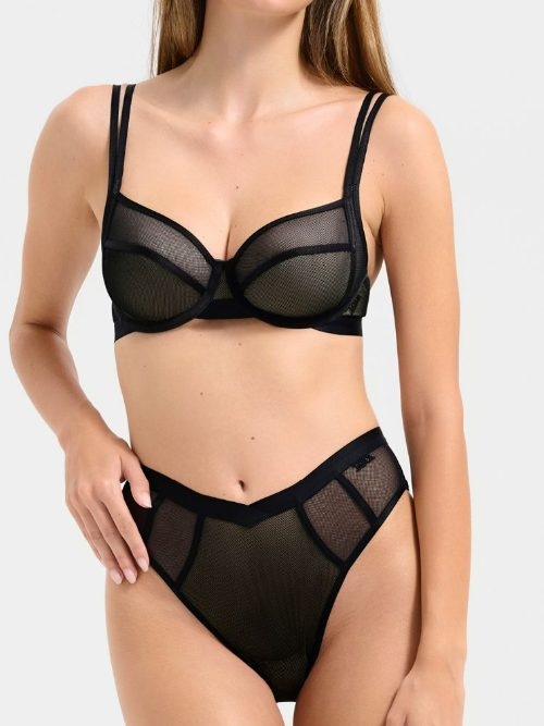 Lisca Mesh schwarz nicht geformter bh