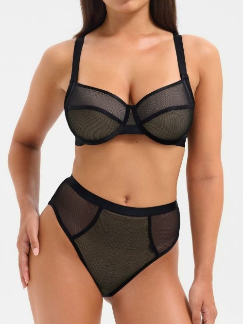 Lisca Mesh schwarz nicht geformter bh