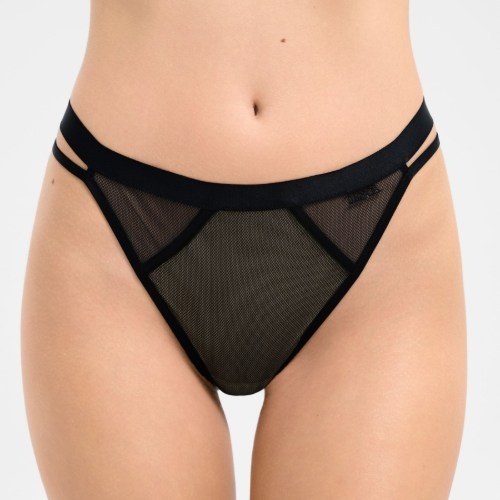 Lisca Mesh schwarz string
