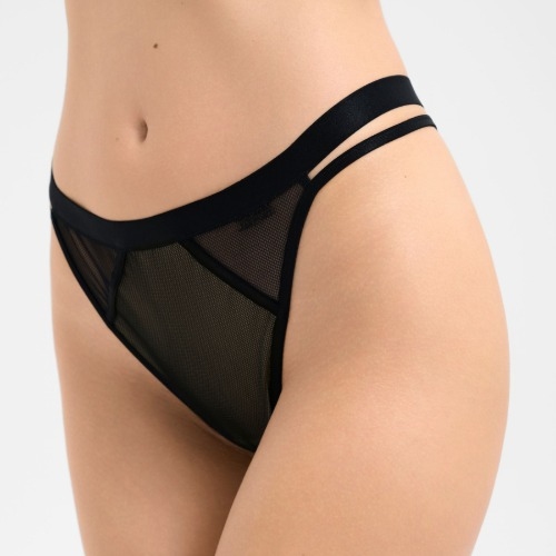 Lisca Mesh schwarz string