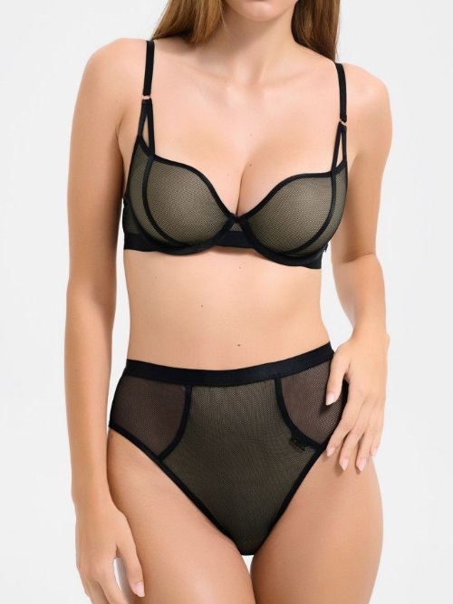 Lisca Mesh schwarz hoher slip