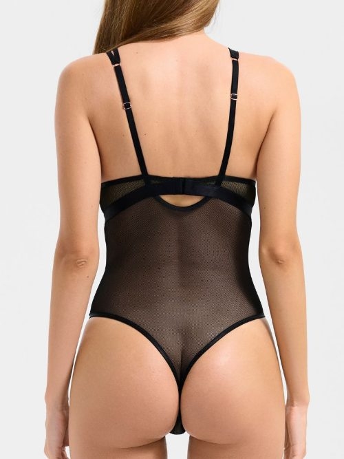 Lisca Mesh schwarz korselett
