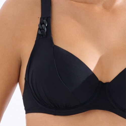 Lisca Bademode Palma schwarz unwattierter bikini bh