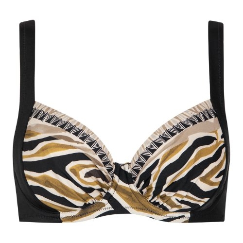 Lisca Bademode Tanzania schwarz unwattierter bikini bh