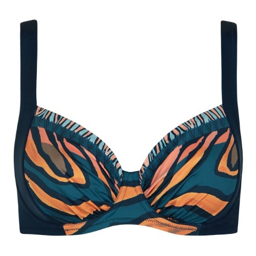 Lisca Bademode Tanzania blau unwattierter bikini bh