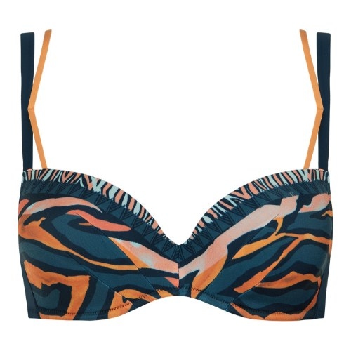 Lisca Bademode Tanzania blau unwattierter bikini bh