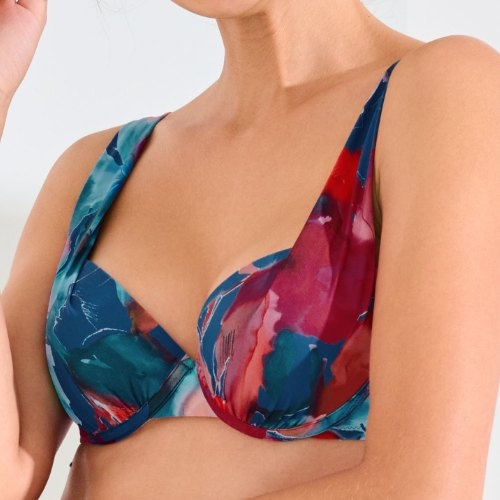 Lisca Bademode Roma blau gemoldefer bikini bh