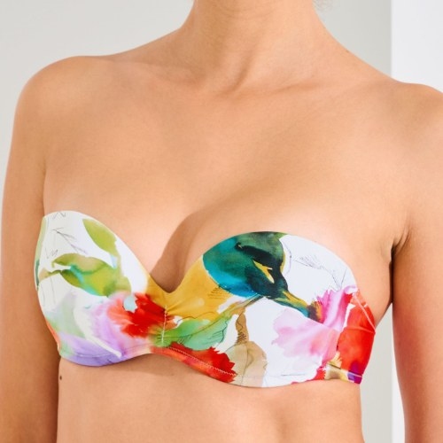 Lisca Bademode Roma weiß unwattierter bikini bh