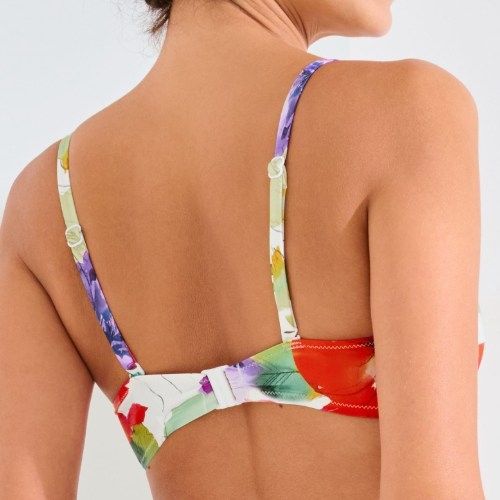 Lisca Bademode Roma weiß unwattierter bikini bh