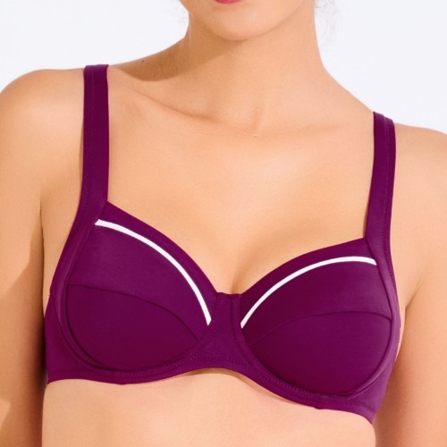 Lisca Bademode Uvita weinrot unwattierter bikini bh