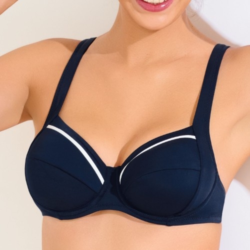 Lisca Bademode Uvita blau unwattierter bikini bh