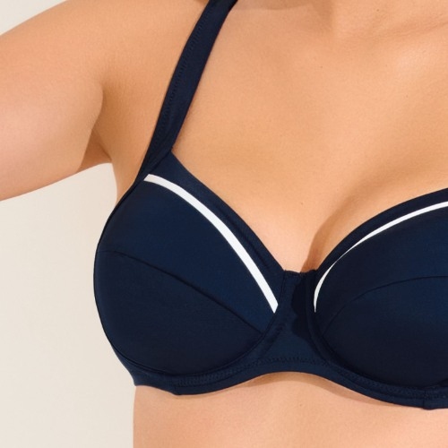 Lisca Bademode Uvita blau unwattierter bikini bh