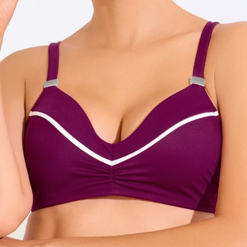 Lisca Bademode Uvita weinrot gemoldefer bikini bh