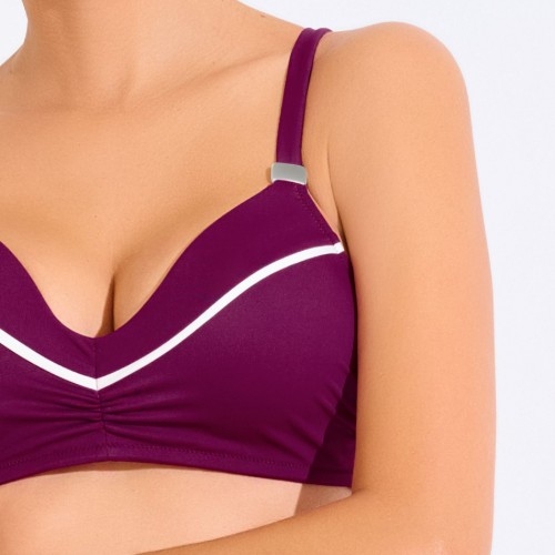 Lisca Bademode Uvita weinrot gemoldefer bikini bh