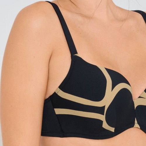Lisca Bademode Valencia schwarz gemoldefer bikini bh