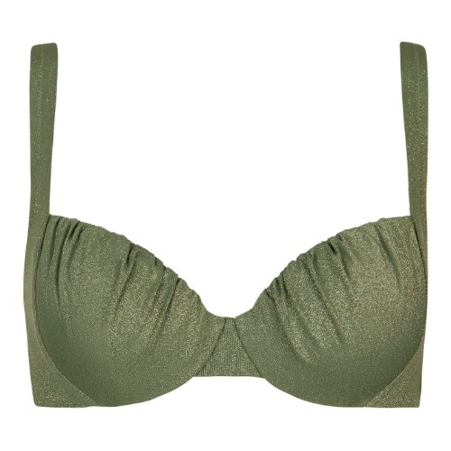 Lisca Bademode Imperia olivgrün unwattierter bikini bh