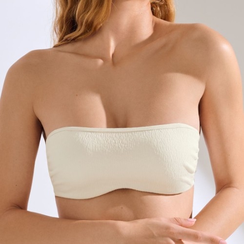 Lisca Bademode Malaga cremefarbig unwattierter bikini bh