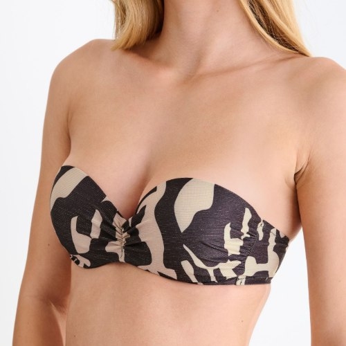 Lisca Bademode Aswan schwarz unwattierter bikini bh