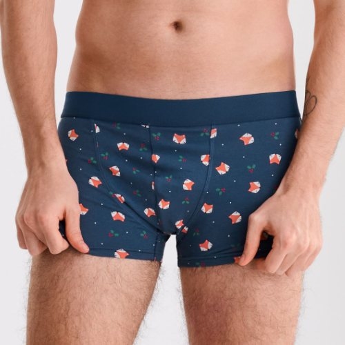 Lisca Heren Merry navy-blau boxershort