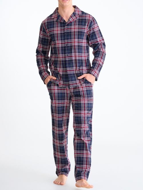 Lisca Heren Cosy Nights winter plaid schlafshirt