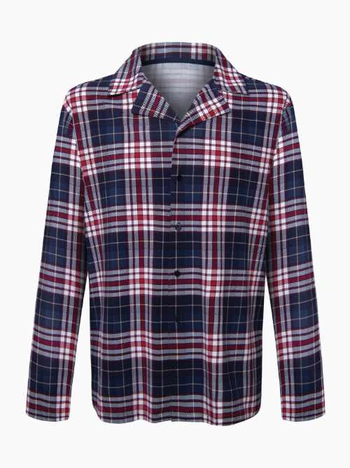 Lisca Heren Cosy Nights winter plaid schlafshirt